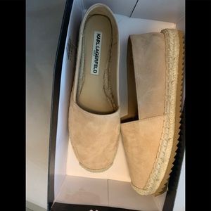 Karl Lagerfield Espadrilles. Nude